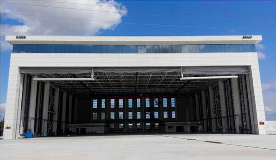 Projeto do hangar do metal do espaço dos hangares de aço pré-fabricados dos aviões grande