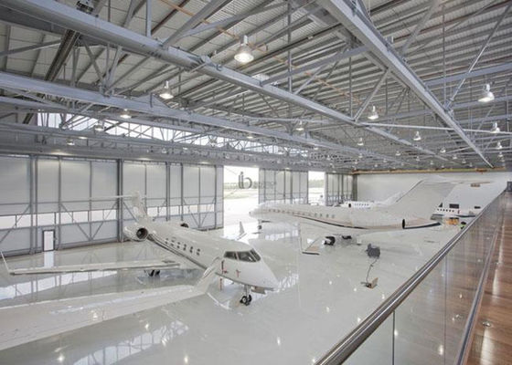 Hangar de aço pré-fabricado do avião das construções do hangar do metal dos hangares dos aviões