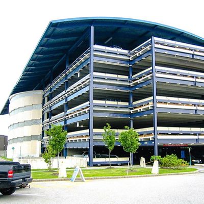 Estrutura pré-fabricada de aço para estacionamento de vários andares e grande vão Q235B Q355B