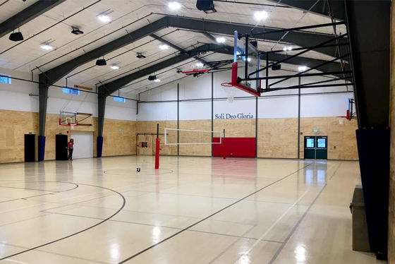Quadra de Basquete com Estrutura de Aço Pré-Fabricada Multiuso Grande Extensão