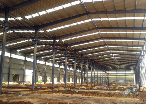 Construção de quadro pré-fabricada industrial do armazém do aço estrutural