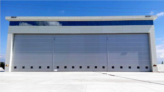 Hangar de aeronaves de aço pré-fabricado com grande espaço