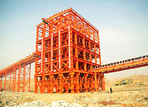 Construções de aço industriais soldadas que apoiam para a máquina de mineração do transporte de correia
