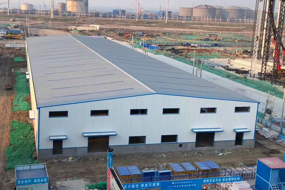 Prédio de Armazém Pré-Fabricado em Aço com Chapas de Revestimento de Aço