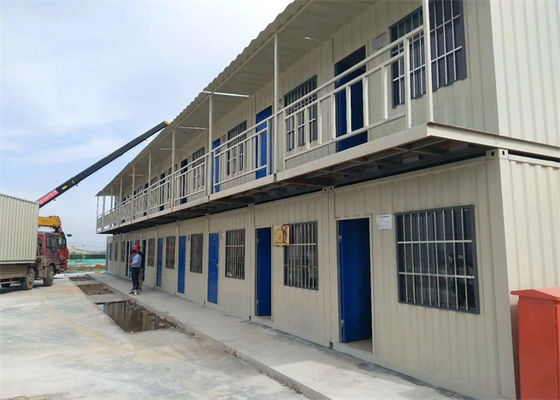 Container portátil pré-fabricado dormitório com estrutura galvanizada