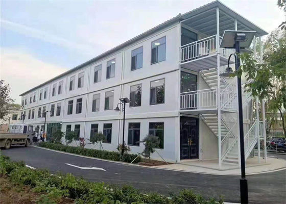 Casa Contêiner Pré-fabricada com Estrutura Leve Galvanizada e Painel de Lã de Vidro