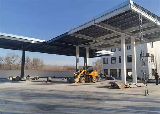 Edifício pré-fabricado de estação de gás de aço Estrutura PEB galvanizada