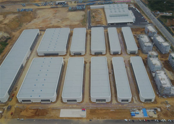 Prédio de Armazém Pré-Fabricado em Aço com Isolamento de Lã de Rocha, Durabilidade de 50 Anos