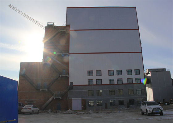 Oficina industrial pesada da construção de aço pré-fabricada para a planta de tratamento por lotes concreta