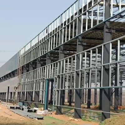 Estrutura pré-fabricada de aço para estacionamento de vários andares e grande vão Q235B Q355B