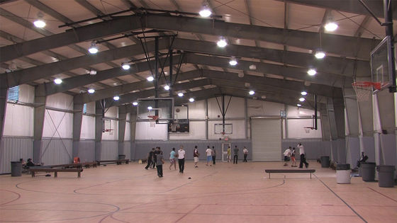 Quadra de Basquete com Estrutura de Aço Pré-Fabricada Multiuso Grande Extensão
