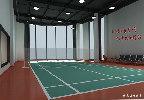 Estrutura de aço pré-construída Sala de badminton Q235B Q355B Material