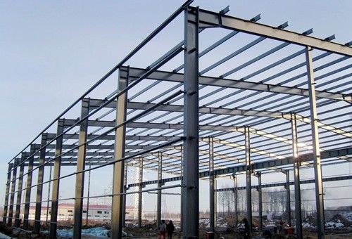 Construção de estruturas de aço galvanizado laminado a quente H secção estrutura parte pré-fabricado