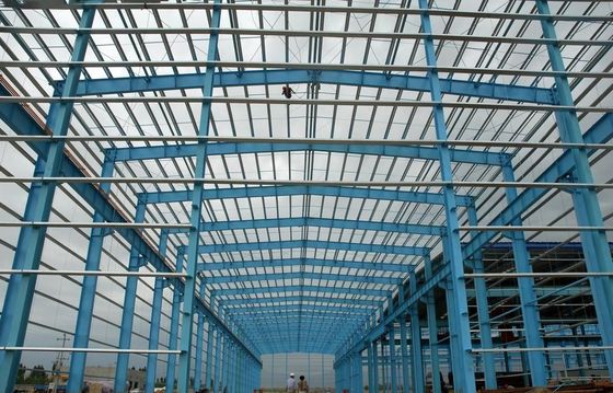 Oficina de estruturas pré-fabricadas de aço com guindaste aéreo