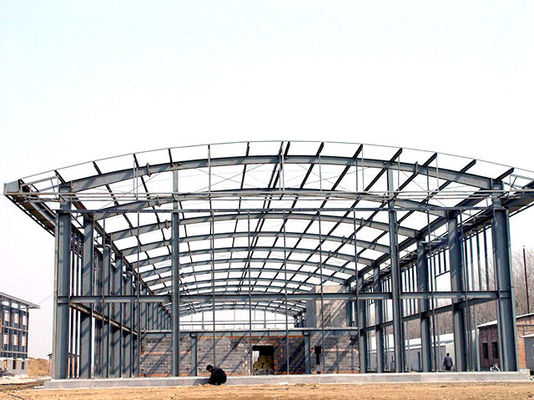 Construção industrial pré-fabricada Estrutura de aço leve Edifício de armazém Secção H Produção da China