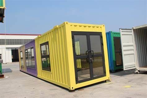 Casa de contêineres pré-fabricada galvanizada com painéis de lã de vidro