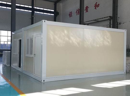 Casa contêiner pré-fabricada de aço galvanizado à prova de fogo com vida útil de 25 anos