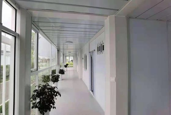 Casa contêiner pré-fabricada de aço galvanizado à prova de fogo com vida útil de 25 anos