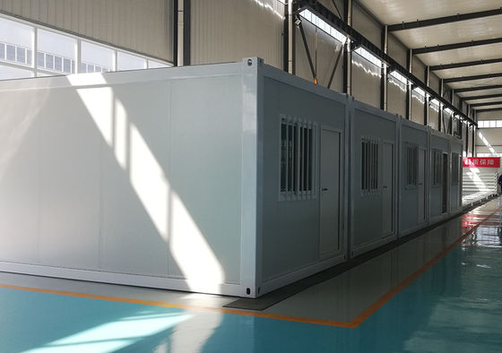 Casa contêiner pré-fabricada de aço galvanizado à prova de fogo com vida útil de 25 anos