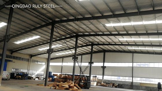 Estrutura de aço estável de comprimento longo H Secção Pintada Grande Estrutura de aço Edifício Prefabricado