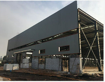 H Secção de aço pré-fabricado Edifício de armazém laminado a quente galvanizado econômico industrial peso leve grande comprimento