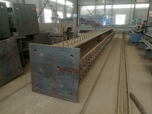 Coluna e Viga de Secção H em Estrutura de Aço Pré-Fabricada Q235B Q355B