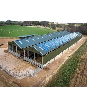 Fabricação de estruturas pré-fabricadas de aço de piso único para edifícios de armazém