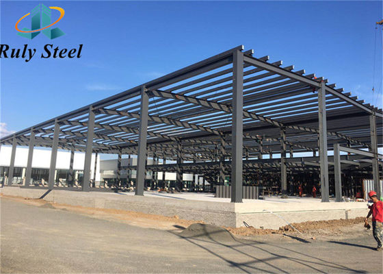 Estrutura de aço de portal pré-fabricada Construção Estrutura de aço moderna