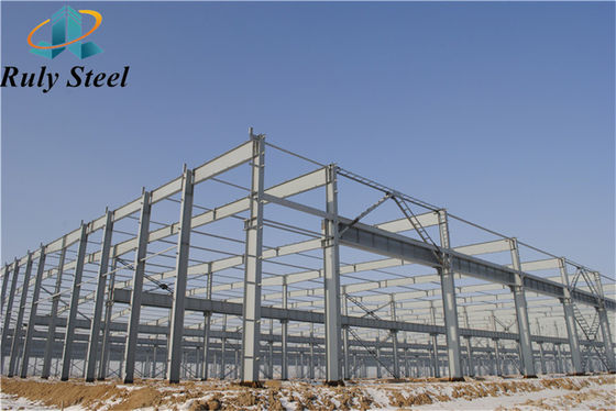 Construção de estruturas de aço de grande envergadura Materiais de construção metálicos pré-fabricados