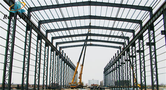 Indústria Prefabricada Telhado de metal ondulado Estrutura de aço leve pesado Armazém de construção