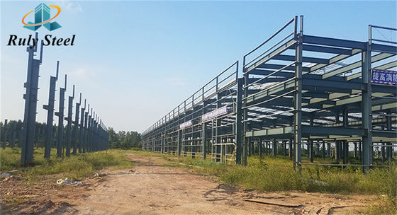 Projeto por computador Large Span Steel Workshop Easy Assemble Customized Factory Price Armazém de estrutura de aço leve