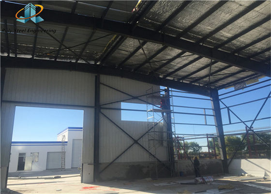 Construção de estrutura de aço pré-fabricada Fácil de montar Construção corrugada de metal Estrutura de aço Armazém