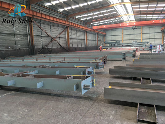 Estrutura de aço Coluna de aço Fabricação de vigas de aço Fácil transporte e instalação
