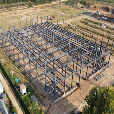 Armazém de estruturas de aço pré-fabricadas Q235B Q355B ASTM A36 Large Span