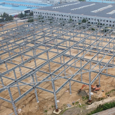 Armazém de Estrutura de Aço com Estrutura em Tesoura para Edifícios de Grande Vão