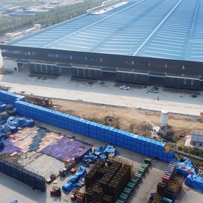 Armazém de aço pré-fabricado de grande comprimento com revestimento ignífugo