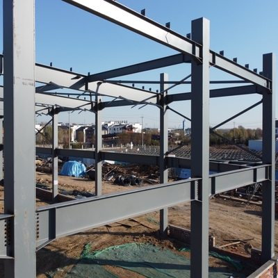 Prefab Steel Workshop Q235B Q355B ASTM A36 com vida útil de 50 anos