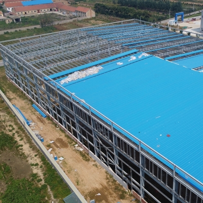 Armazém de estruturas de aço pré-fabricadas com vigas de secção H