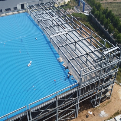 Armazém de estruturas de aço pré-fabricadas com revestimento de zinco aluminizado