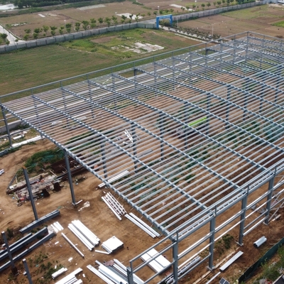 Armazém de aço pré-fabricado com estrutura de aço Q355B