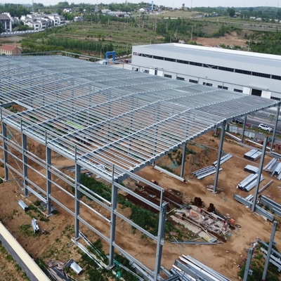 Armazém de Estrutura de Aço Pré-Fabricada com Vida Útil de 50 Anos