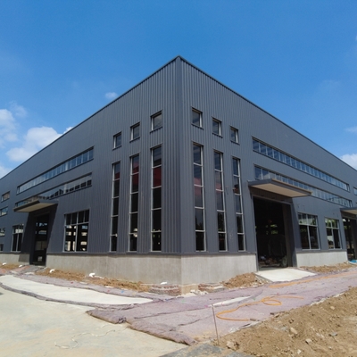 Preconstrução de construção de aço de oficina de portal quadro painel sandwich
