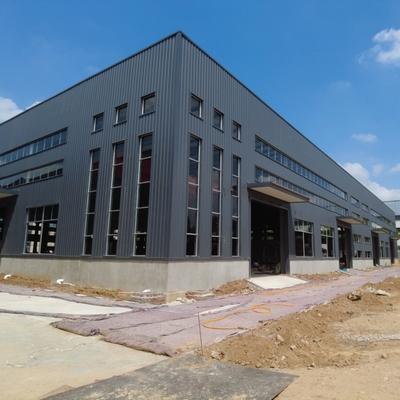 Armazém de estruturas de aço leve pré-fabricado com vigas de secção H