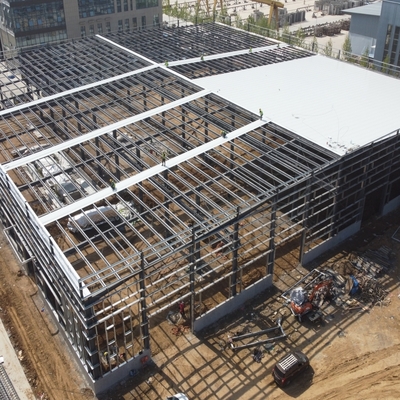 Armazém de estruturas de aço com parapeito Q235B Q355B