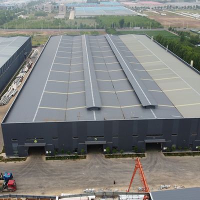 Armazém de estruturas pré-fabricadas de aço pesado para armazenagem de instalações de cimento com aço Q235B/Q355B