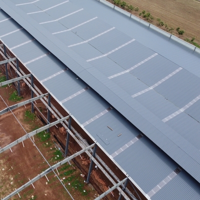Armazém de Estrutura de Aço Pré-Fabricada Oficina de Grande Vão e Vários Andares