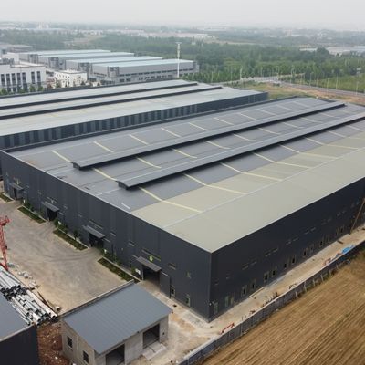 Armazém de estruturas pré-fabricadas de aço pesado para armazenagem de instalações de cimento com aço Q235B/Q355B