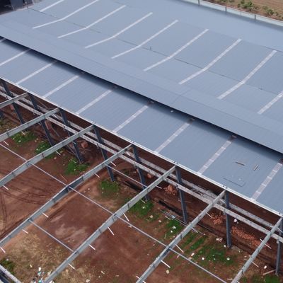 Armazém de estruturas pré-fabricadas de aço pesado para armazenagem de instalações de cimento com aço Q235B/Q355B
