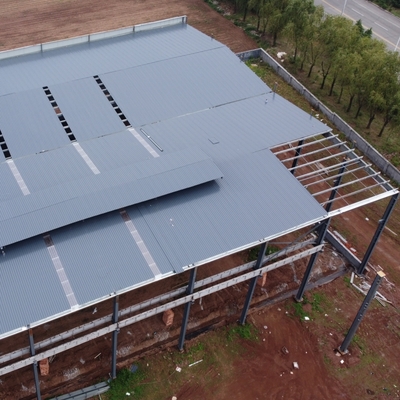Edifício de Estrutura de Aço Industrial com Estrutura Galvanizada a Quente