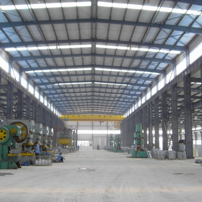 Edifício de armazém de estrutura de aço galvanizado com estrutura de secção H